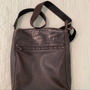 Brown Genuine Leather Messenger Bag Boots N Bags